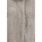 Brunello Cucinelli Gray Faux Fur Full-Length Jacket