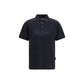 Palm Angels Black Cotton Polo Shirt
