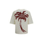 Palm Angels Beige Cotton T-Shirt