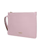 Burberry Pink Leather Clutch Bag