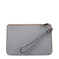 Burberry Gray Leather Clutch Bag