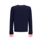 Prada Blue Wool Oves Aries Sweatshirt