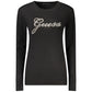 Guess Jeans Black Viscose Sweatshirt