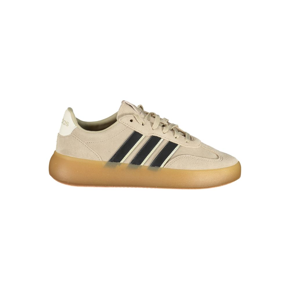 Adidas Beige Polyester Athletic Sneakers
