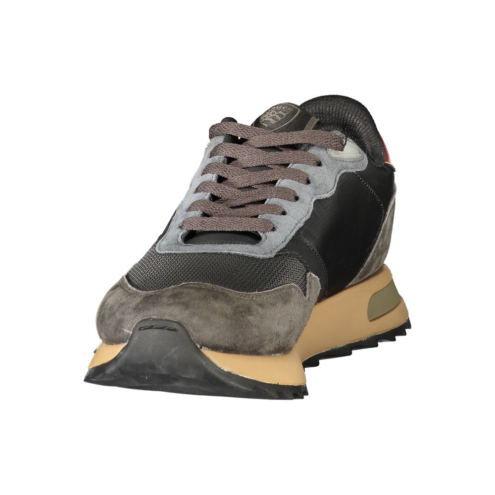 Blauer Black Polyester Athletic Sneakers