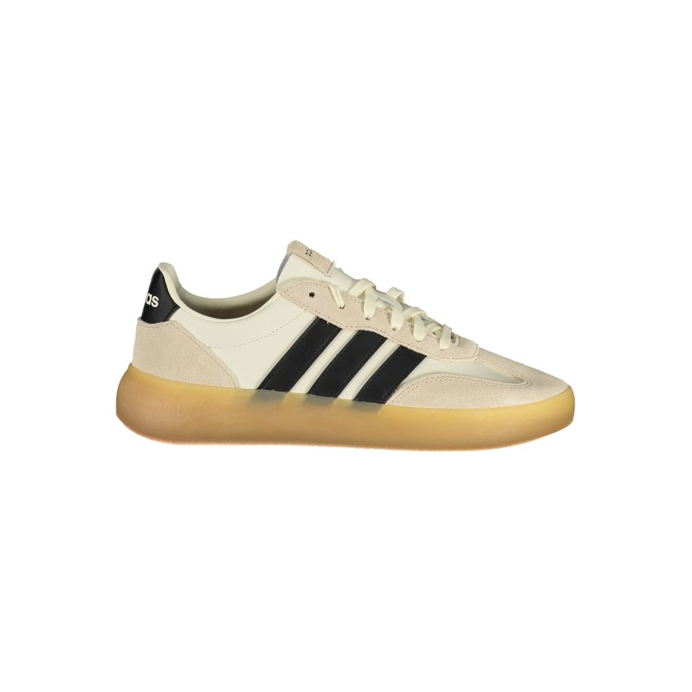 Adidas White Polyester Athletic Sneakers