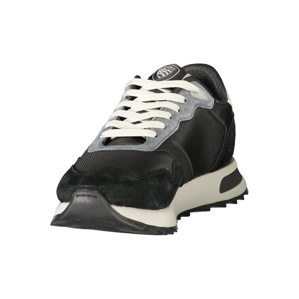 Blauer Black Polyester Athletic Sneakers