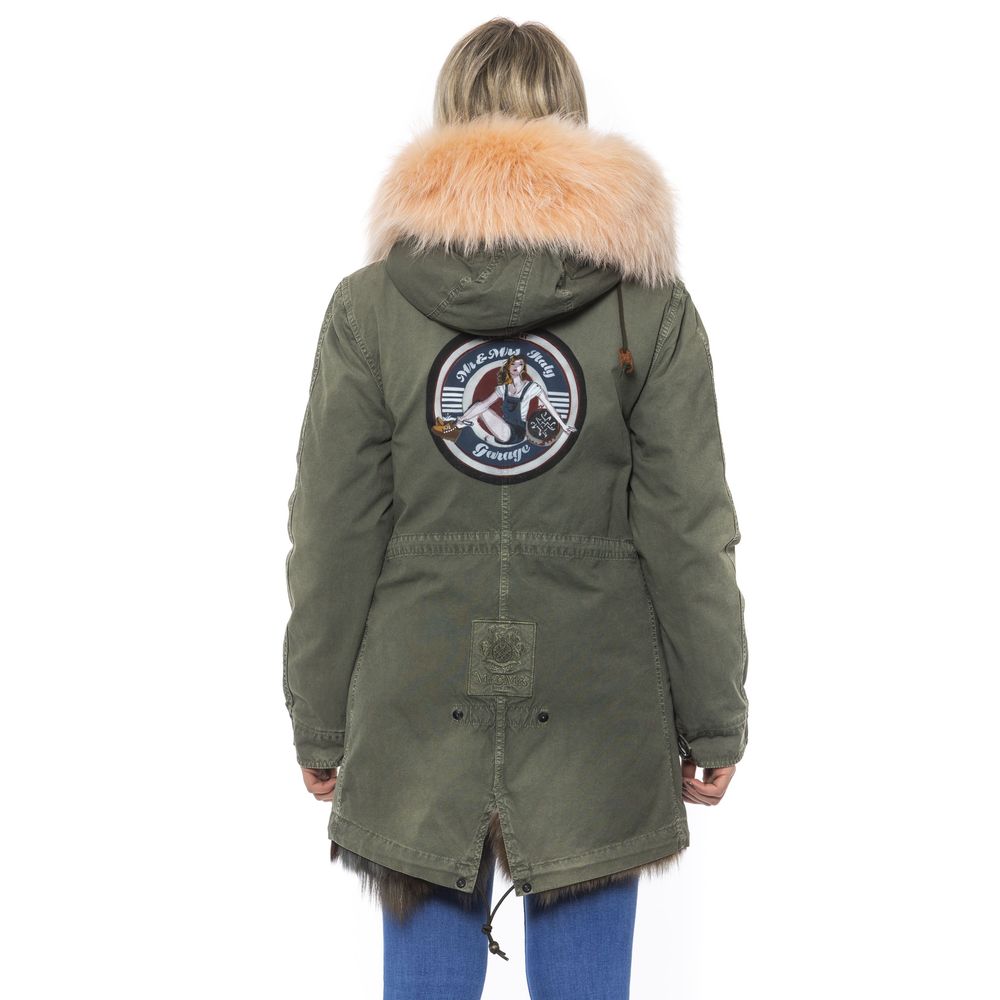 Mr&Mrs Italy Green Cotton Women Jacket