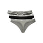 Calvin Klein Grey Cotton Womens Thong