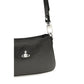 Vivienne Westwood Black Calf Leather Bos Taurus Shoulder Bag