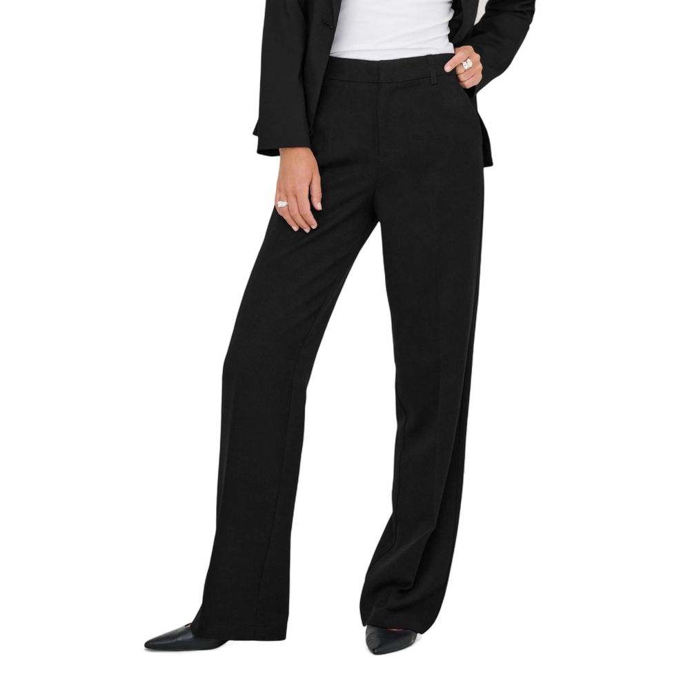 Only Black Polyester Casual Pants