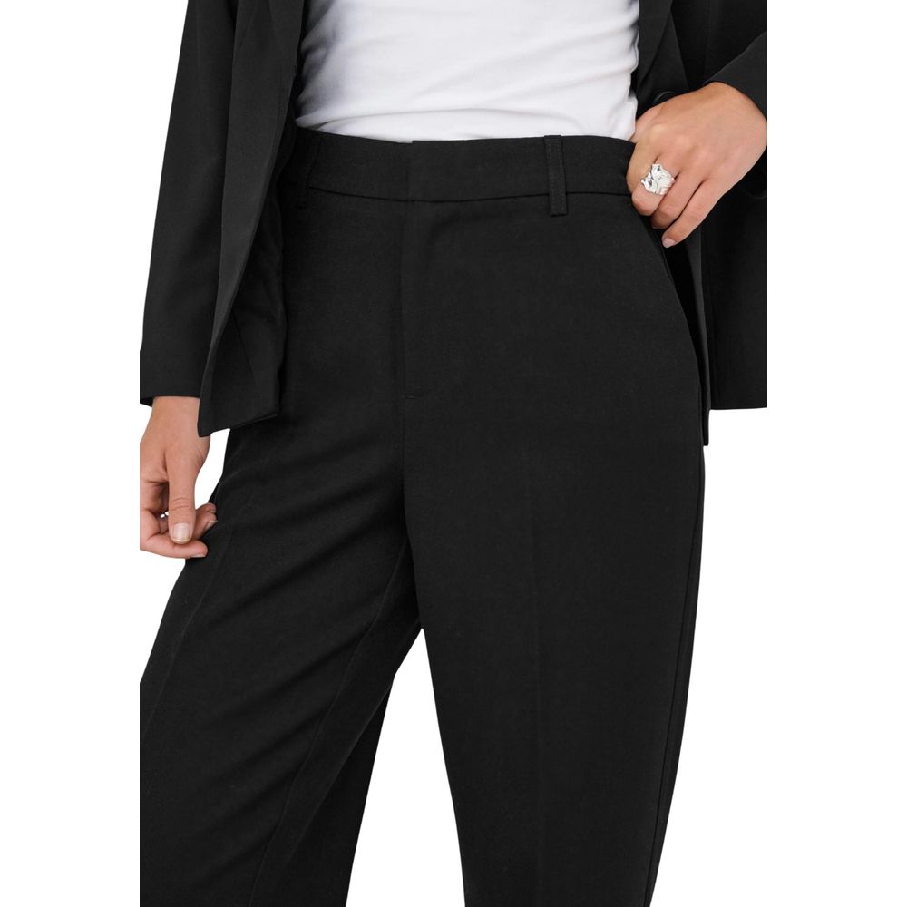 Only Black Polyester Casual Pants