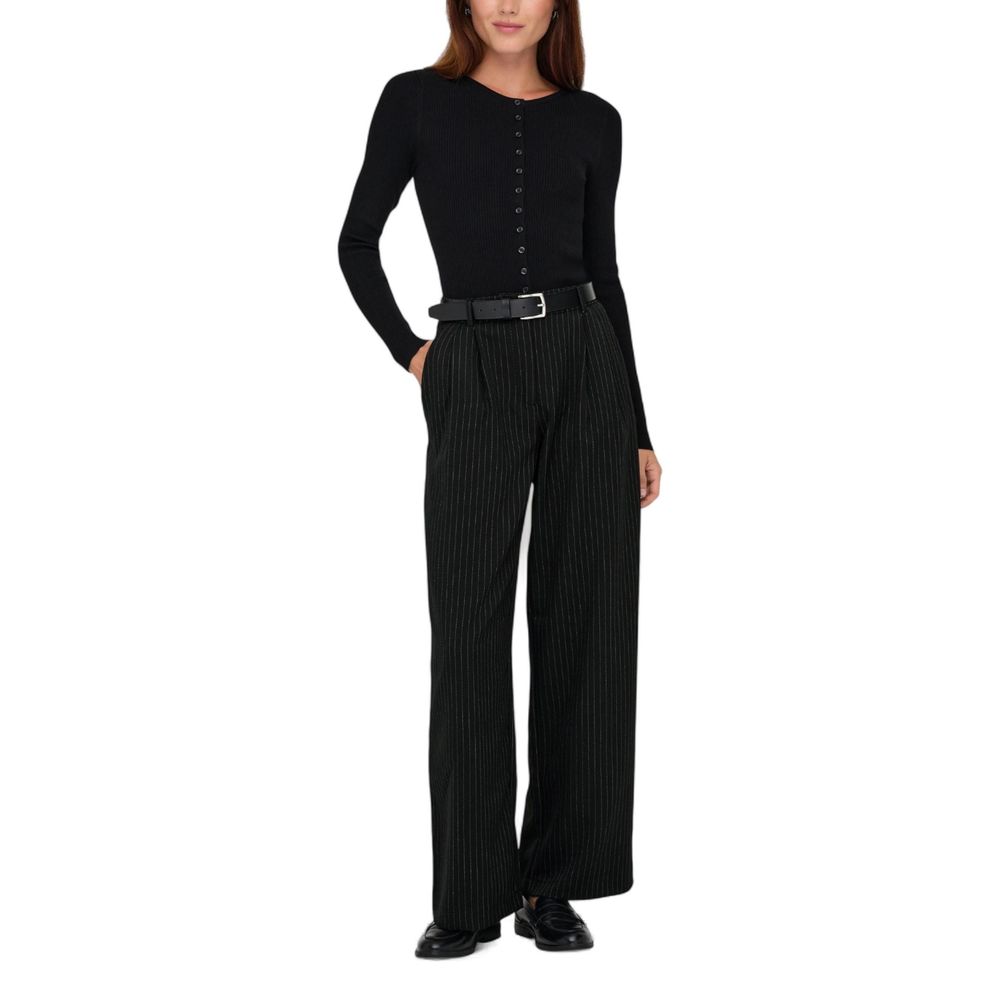 Only Black Recycled Polyester Casual Pants