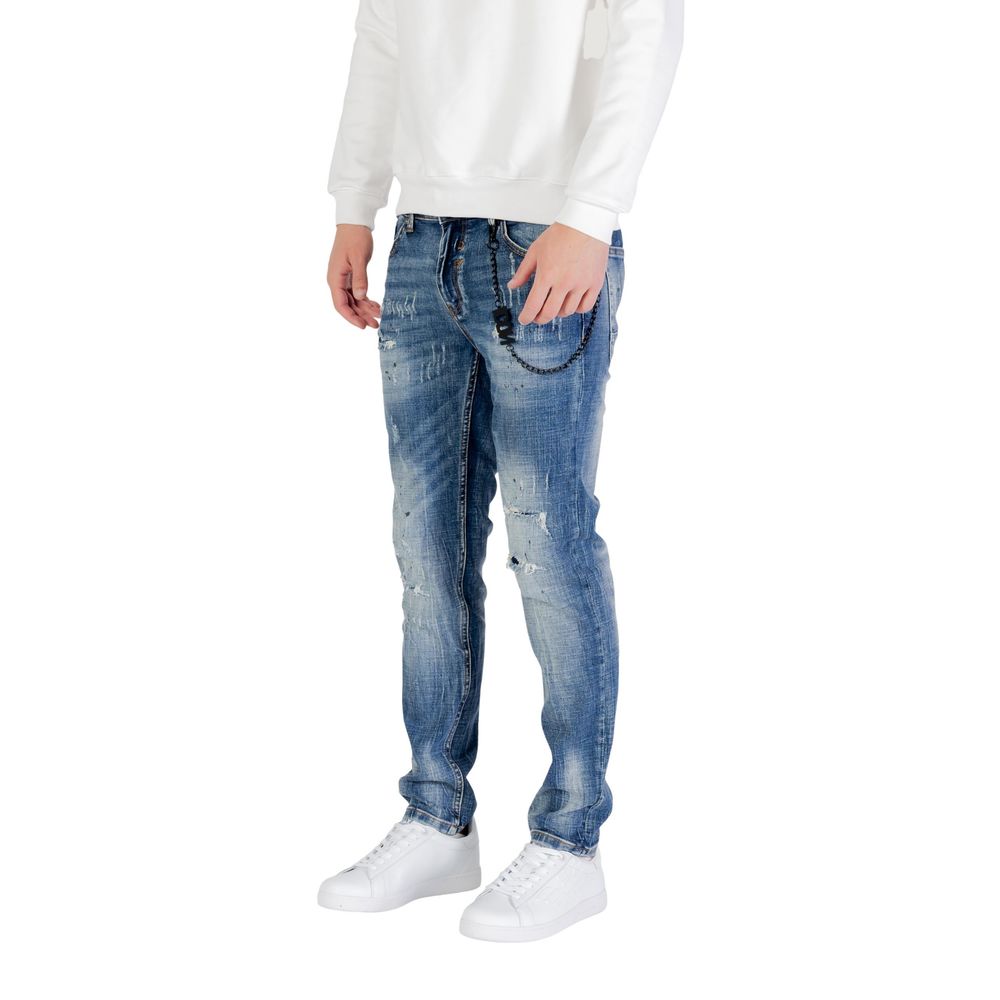 Icon Blue Cotton Skinny Jeans