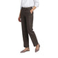 Street One Brown Polyester Casual Pants