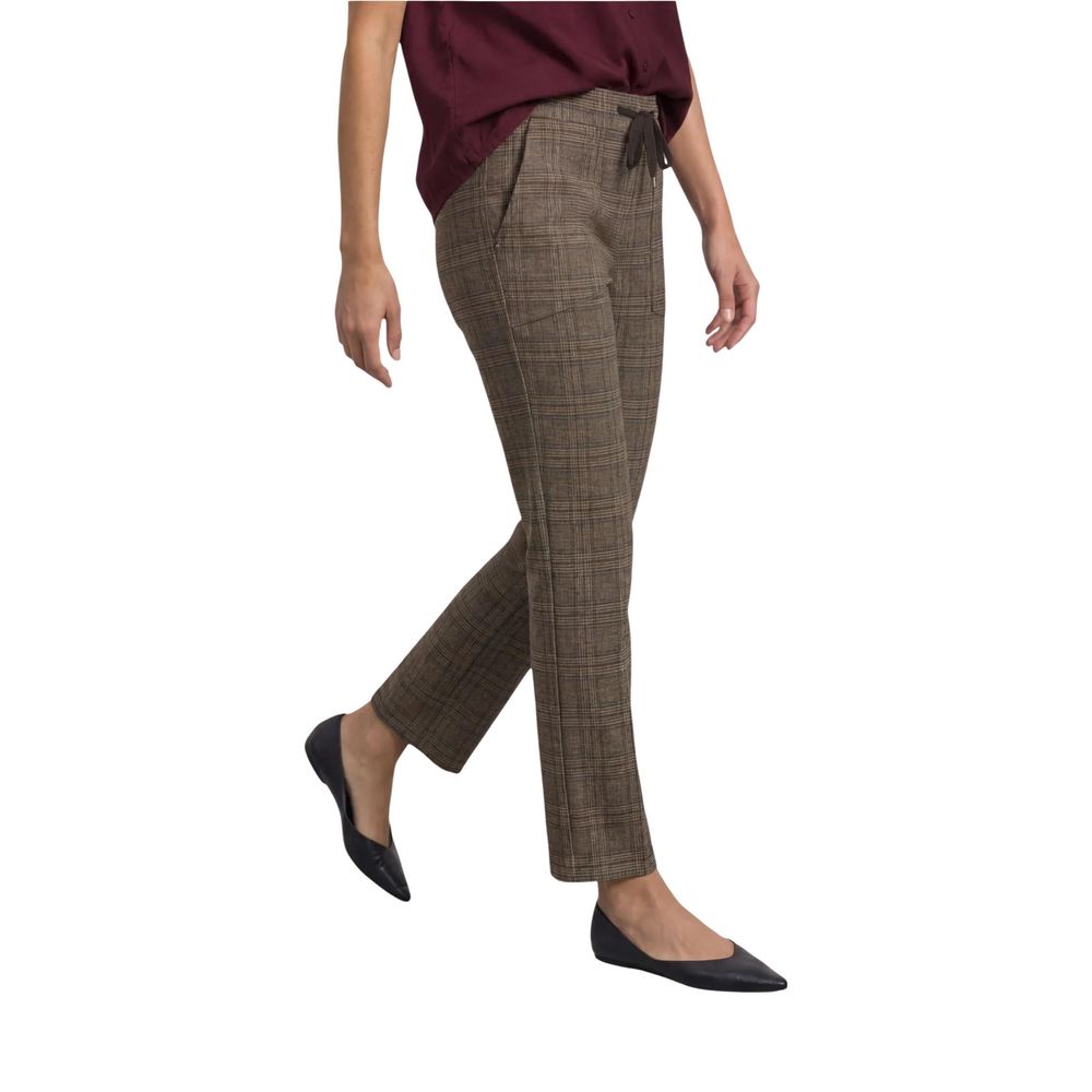 Street One Brown Polyester Casual Pants