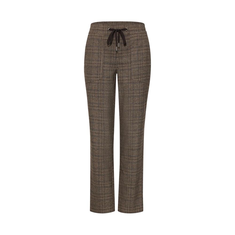 Street One Brown Polyester Casual Pants