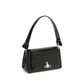 Vivienne Westwood Black Calf Leather Bos Taurus Shoulder Bag