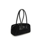 Vivienne Westwood Black Calf Leather Bos Taurus Shoulder Bag