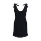 Alessandra Rich Black Cotton Casual Dress