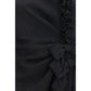 Alessandra Rich Black Silk Cocktail Dress