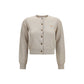 Maison Kitsuné Beige Cotton Cardigan