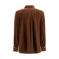 Ella Brown Silk Blouse