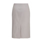 Miu Miu Gray Cotton Midi Skirt