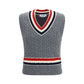 Thom Browne Gray Wool Oves Aries Sleeveles Sweater