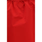 Prada Red Silk Midi Skirt