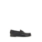 Prada Black Calf Leather Bos Taurus Slip-On Loafers
