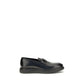 Ferragamo Black Calf Leather Bos Taurus Slip-On Loafers