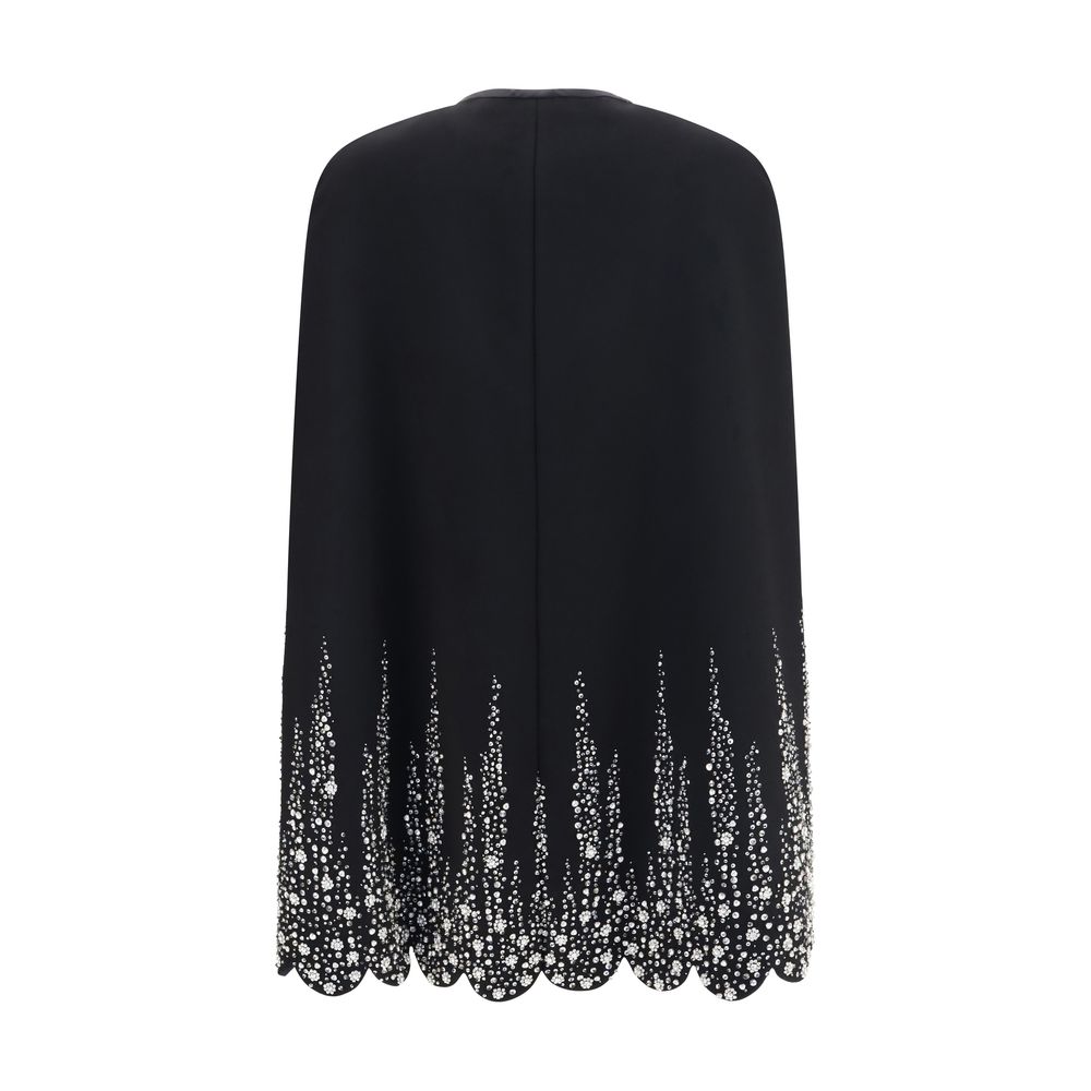 Valentino Garavani Black Wool Oves Aries Coat