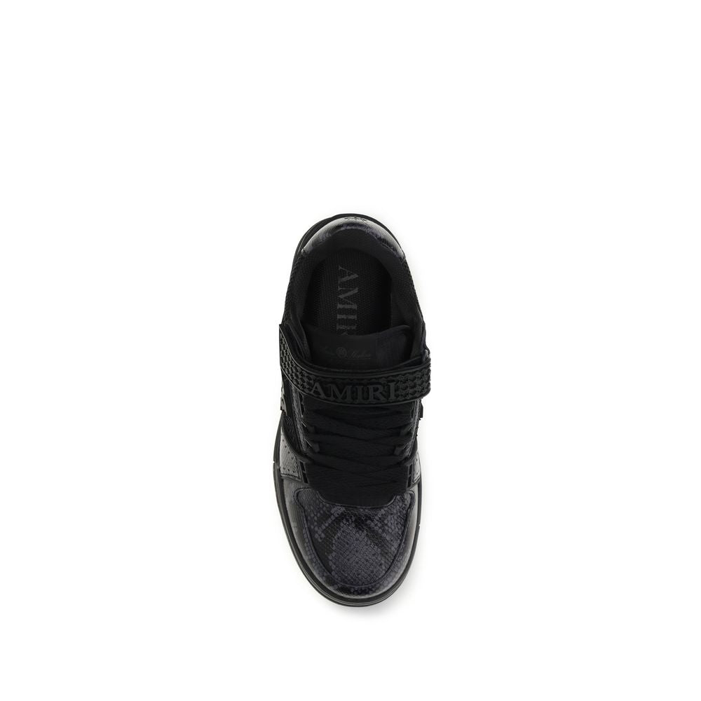 Amiri Black Calf Leather Bos Taurus Athletic Sneakers