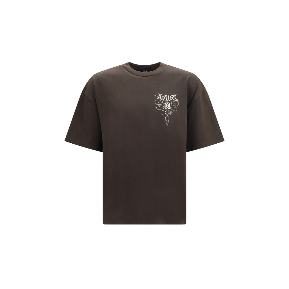 Amiri Brown Cotton T-Shirt
