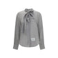 Thom Browne Gray Silk Pattern Shirt