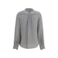Thom Browne Gray Silk Pattern Shirt