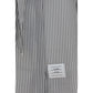 Thom Browne Gray Silk Pattern Shirt