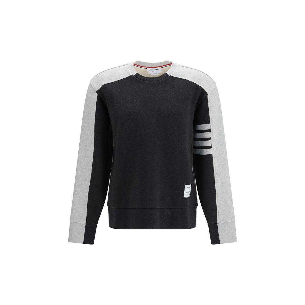 Thom Browne Gray Cotton Sweatshirt