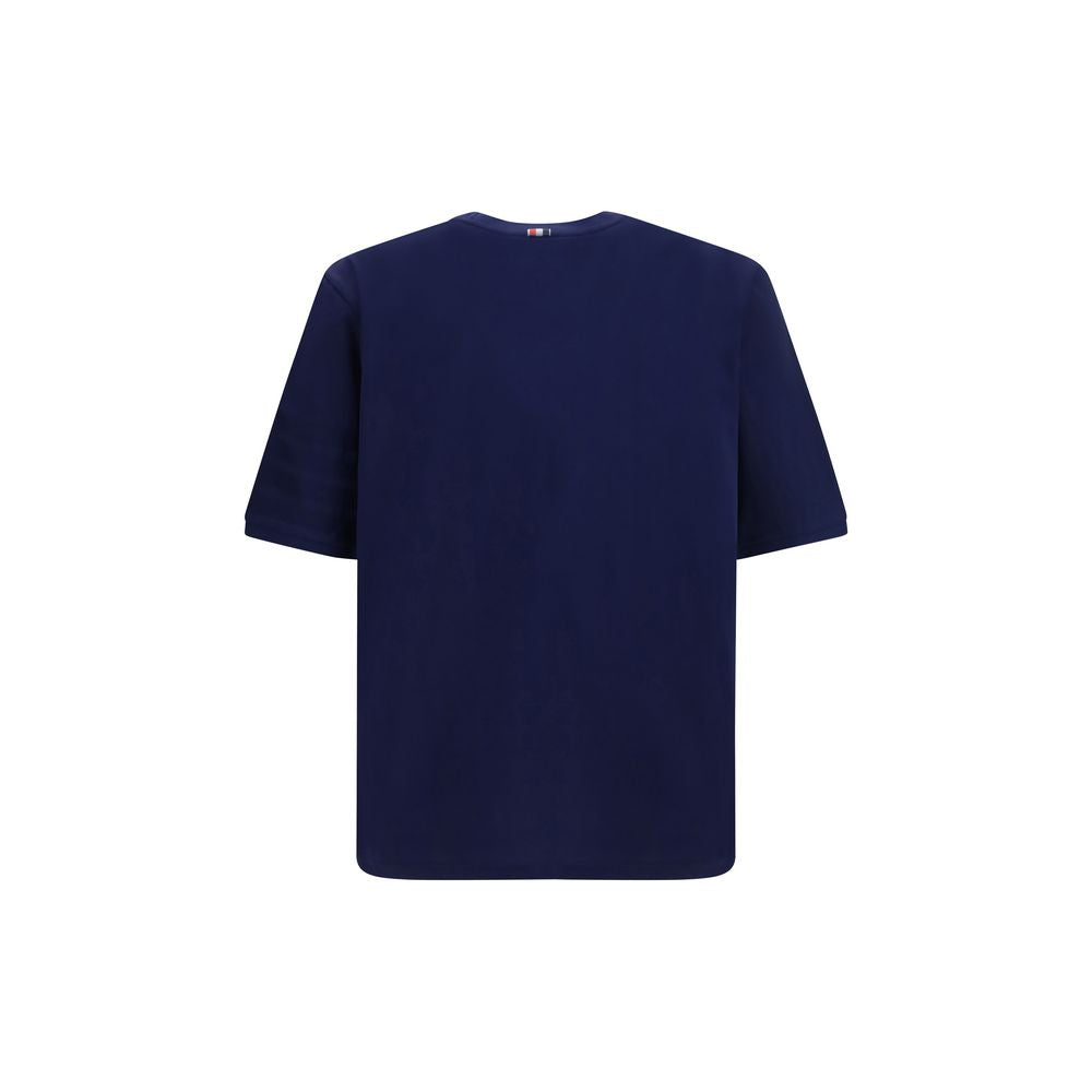 Thom Browne Blue Cotton T-Shirt