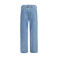 Thom Browne Blue Cotton Relaxed Fit Jeans