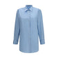 Prada Blue Cotton Dress Shirt