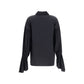 Ella Black Silk Blouse