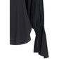 Ella Black Silk Blouse