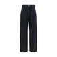 MM6 Black Cotton Relaxed Fit Jeans