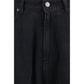 MM6 Black Cotton Relaxed Fit Jeans
