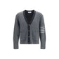 Thom Browne Gray Wool Oves Aries Cardigan