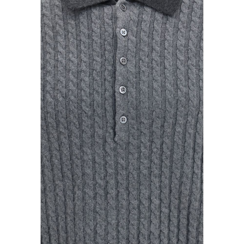 Thom Browne Gray Wool Oves Aries Sweatshirt