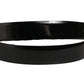 Dolce & Gabbana Black Classic Leather Gold Tone Buckle Belt