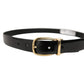 Dolce & Gabbana Black Classic Leather Gold Tone Buckle Belt